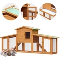 Advwin Rabbit Hutch Bunny House Chicken Coop Large Run Cage 204*35*85cm