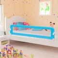 Toddler Safety Bed Rail Blue 180x42 cm Polyester vidaXL