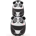 Costway 16"+12" Kids Luggage Set Travel Trolley Rolling Suitcase Children Baggage Panda Backpack Gift Black