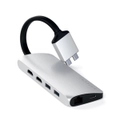 Satechi USB-C Dual Multimedia Adapter w/USB-A/HDMI/Ethernet/SD/Micro SD Hub GRY