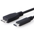 8ware UC-3001UBC 8Ware 1m USB-C to Micro USB-B Cable Type-C to Micro B Male to Male Black 10Gbps