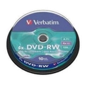 Verbatim 43552 DVD-RW 4.7GB 10Pk Spindle 4X Re-writable [43552]