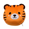 Relaxeazzz 15cm Tiger Travel Pillow w/ Eye Mask 6y+ Kids/Adults Cushion Plush