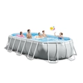 Intex 5.03m Outdoor Above Ground Swimming Pool Prism Frame Oval w/ Filter Set