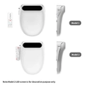 Electric Bidet Toilet Seat Cover LED Night Light Remote Control Antibacterial