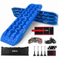 X-BULL Recovery tracks Boards Carry bag Mounting pins Sand/Snow/Mud 10T 4WD-Blue Gen3.0