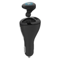 Promate 'Aria' UltraMini Bluetooth Headset with Magnetic Charging Dock & 2A Universal Car Charger
