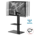 2 Tiers Floor TV Stand Mount Tilt Shelf 32-65" Adjustable for LCD LED Plasma TV