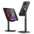Nulaxy AS015L Phone / Tablet Stand - Black, Height Angle Adjustable - Support up to 4-10" Smart Phone / iPad / Nintedo Switch / Kindle [AS015L Black]