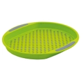 Avanti 40cm Round Non Slip Serving Plastic Tray Drink Food Dishes Server Green