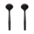 2x KitchenAid Nylon Soft Touch 31cm Ladle Cooking Utensil Heat Resistant Black