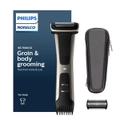 Philips Norelco Exclusive Bodygroom Series 7000 Showerproof Body & Manscaping Trimmer & Shaver with case and Replacement Head for Above and Below The Belt, BG7040/42