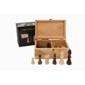 Dal Rossi Italy Wooden Chess 95mm Pieces & Timber Wood Storage Box
