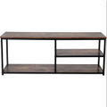 TV Cabinet Entertainment Unit Stand 140cm fits up to 65 inches TV Wood Metal TV Cons