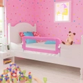 Toddler Safety Bed Rail Pink 120x42 cm Polyester vidaXL