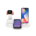 3 in 1 Wireless Charger Dock Charging Station for Apple iPhone Watch - White