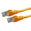 Dynamix 3m Cat6 Orange UTP Patch Lead (T568A Specification) 250MHz 24AWG Slimline SnaglessMoulding.RJ45 Unshielded Connector with 50µ Inch Gold Plate. [PLO-C6A-3]
