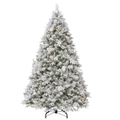 9 Foot Christmas Tree with Lights - Frosted Colonial