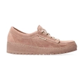 Mephisto Lady Velour Leather Women's Comfort Lace Shoe Old Pink