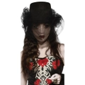 Heart Of Darkness Adult Top Hat Dress Up Scary Halloween Party Costume Black