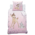Disney Bambi and Thumper Flower Quilt Cover Set - Single Bed
