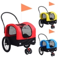 Dog Bike Trailer 2-in-1 Pet Stroller Puppy Pet Bike Trailer Pet Supply vidaXL