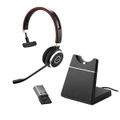 JABRA Evolve 65 SE UC Mono Headset, Includes Charging Stand & Link380a Dongle, Dual Connectivity,
