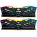 TeamGroup T-Force Delta RGB 32GB DDR5 6000Mhz Desktop RAM Kit - Black 2x 16GB - 6000MHz - CL 38 - Optimized for Both Intel XMP 3.0 & AMD EXPO [FF3D532G6000HC38ADC01]