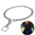 24 x LARGE TRAINING CHAIN DOGS COLLAR 65CM Pet Puppy Loop Ring Rustproof Durable Pet Collar for Dogs