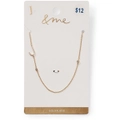 &me Women's Gold Plated J Necklace - Gold