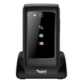 Opel Mobile Flip X 4G Flip Phone (2.8'', Keypad, SOS Button) - Black