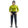 Bruder Bworld Black Haired Woman in Dark Blue Jeans 10cm Action Figurine 4y+ Toy