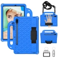 For Samsung Galaxy Tab S8 (2022)/Tab S7 (2020) Case, Armour Cover, Stand & Strap, Blue