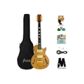 Haze E239 GC Semi-Hollow Electric Guitar w/Spalted Maple Veneer+Free Gig Bag