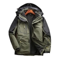 Nevenka Mens Waterproof Ski Jacket Warm Winter Snow Coat Hooded Raincoat-ArmyGreen