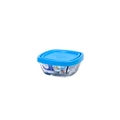 Duralex Freshbox Square Bowl with Blue Lid 9cm