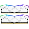 TeamGroup T-Force Delta RGB 32GB DDR5 5600Mhz Desktop RAM Kit - White 2x 16GB - 5600MHz - CL 36 - Intel XMP [FF4D532G5600HC36BDC01]