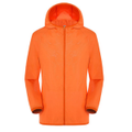 Orange Waterproof Windproof Jacket Outdoor Rain Coat