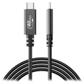 Orico U4A08-BK-BP 0.8m USB4 Multifunction Cable, 40Gbps, 20V/5A 100W, Type-C, 8K@60Hz, TB3