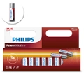 12PK Philips AA Alkaline Single Use Battery 1.5V LR6 Long Lasting Batteries