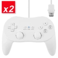 2x NEW White Classic Pro JoyPad GamePad Game Controller for Nintendo Wii Console