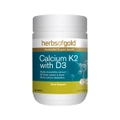 Skincare Herbs of Gold Calcium K2 with D3 180t