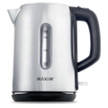1.7L CORDLESS KETTLE MAXIM KITCHENPRO BRUSHED STAINLESS STEEL 2200W AUTO KETTLE
