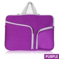 Laptop Sleeve Case Carry Bag for Macbook Pro/Air Dell Sony 15 inch -Purple