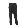 WS WORKWEAR Men's Fire Retardant Drill Trousers with Reflective Tape - Navy
