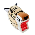 Paws & Claws Plush Big Biter Tiger TPR Dog Toy Chew Play Squeaky 18x8x16cm