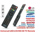 Universal Remote Control 3D TV LCD LED Sony Samsung Panasonic LG Soniq Haier