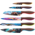 6x Jurassic Kitchen Knife Set Unique Cooking Chef Knives Dinosaur Lovers Gift
