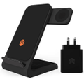 STM ChargeTree Swing 3-in-1 Wireless Charging Stand Iphone AirPods Apple Watch with AU 20W Wall Plug Black