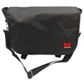 Monster Messenger Shoulder Laptop Bag with Flap Black